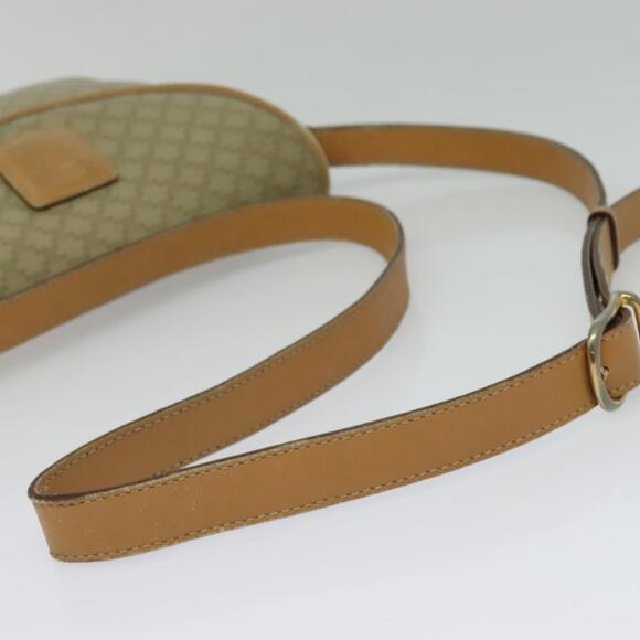 CELINE Macadam Canvas Shoulder Bag Pvc Beige Gold - Picture 7 of 12